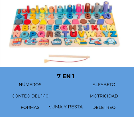 TABLERO APRENDE Y JUEGA MONTESSORI