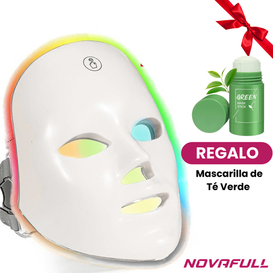 Máscara Facial LED + Mascarilla de Té GRATIS