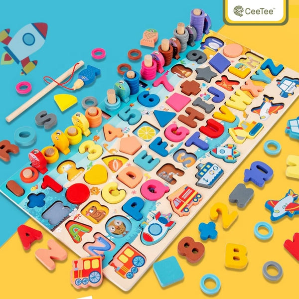 Puzzle Montessori ABC Madera Educativo