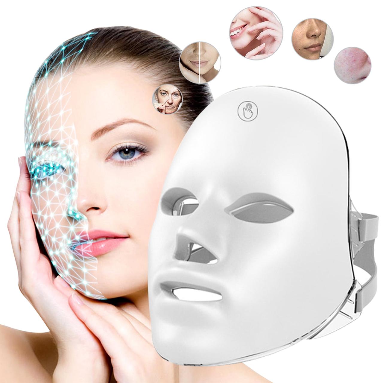 Máscara Facial LED + Mascarilla de Té GRATIS